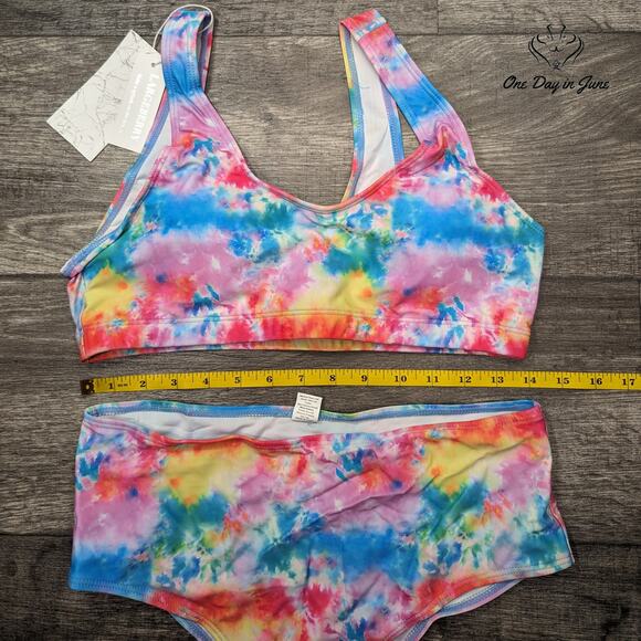 Largeberry Crop Top Bikini Swimsuit Size L - Picture 3 of 4